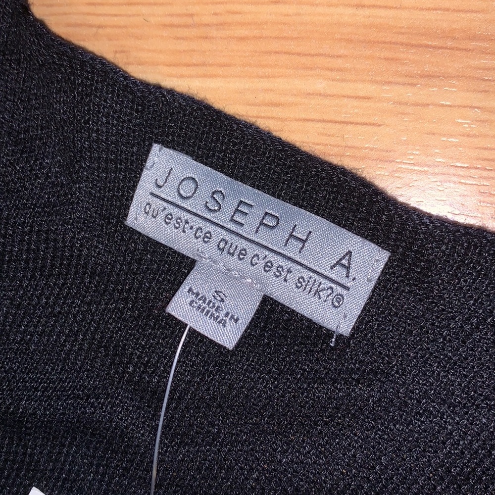 NWT Joseph A. - Long Sleeve Cardigan Sweater, Black, Small - Picture 2 of 7